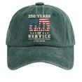 thumbnail image 1 of Patriotic American Flag Hat 250 Anniversary USA Adjustable Baseball Cap for 250 Anniversary USA Flag 4th of July Celebration Retro Denim Army Green, 1 of 3