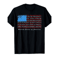 thumbnail image 1 of Patriotic American Flag We The People Constitution Graphic T-Shirt - Vintage USA Pride Men's Women's Short Sleeve Tee - Retro United States of America Apparel, 1 of 6
