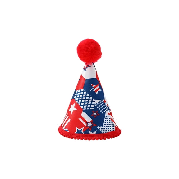 Patriotic American Flag Pet Hats, Dog Cat Sequin Bow Ties, Independence Day Costumes America 250th Anniversary Decorations Cute Festive 4th of July Decorations & Red White and Blue Decor
