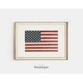 thumbnail image 1 of Patriotic American Flag Print Wall Art Usa Flag Decor & 4Th Of July Download Vintage-Style Red White Blue Home Decor No.479 ,Decor For Living Room Bedroom, 12x18 UNFRAMED, 1 of 3