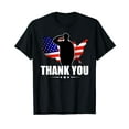 thumbnail image 1 of Patriotic American Flag Thank You For Your Service Veteran T-Shirt, 1 of 5