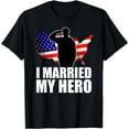 thumbnail image 1 of Patriotic American Flag Veteran Military Wife Support Women T-Shirt, 1 of 3