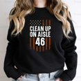 thumbnail image 1 of Patriotic American Flag Vintage USA Clean Up On Aisle Funny Joe T-Shirt, SW, Hoodie Unisex, up to 5XL, 1 of 4