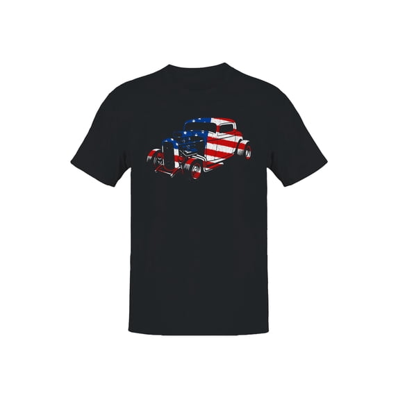 Patriotic American Hot Rod Design Men's T-shirt