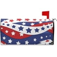 thumbnail image 1 of Patriotic American Stars Mailbox Cover Memorial Day 4th of July Mailbox Covers Magnetic Large Oversized 21"X25.5" Mailbox Wraps Post Letter Box Cover Garden Decorations, 1 of 6