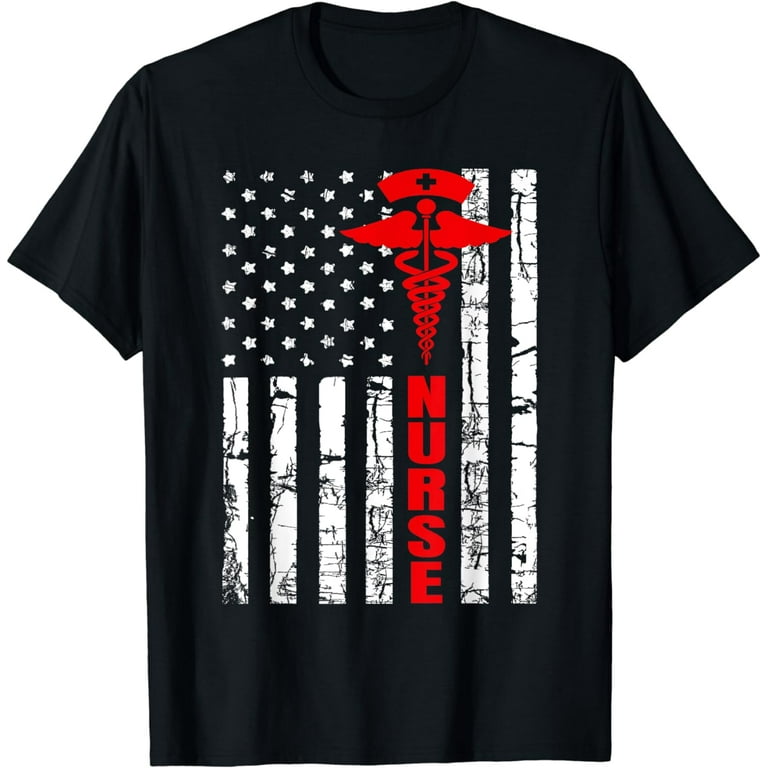 Patriotic American Usa Flag Registered Nurse Gift T-Shirt Patriotic American Usa Flag Registered Nurse Gift T-Shirt