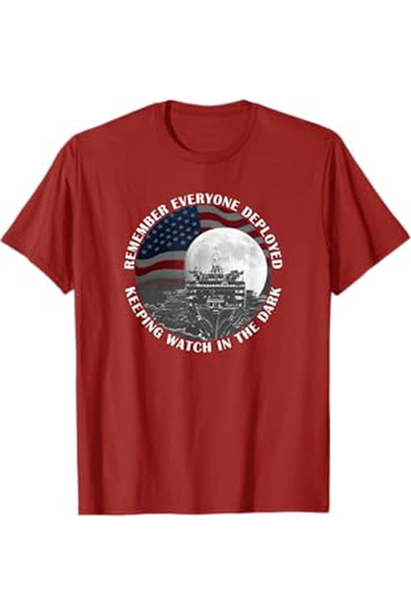 Patriotic Apparel Red Friday Remember Everyone Deployed Military T-Shirt Adult Red