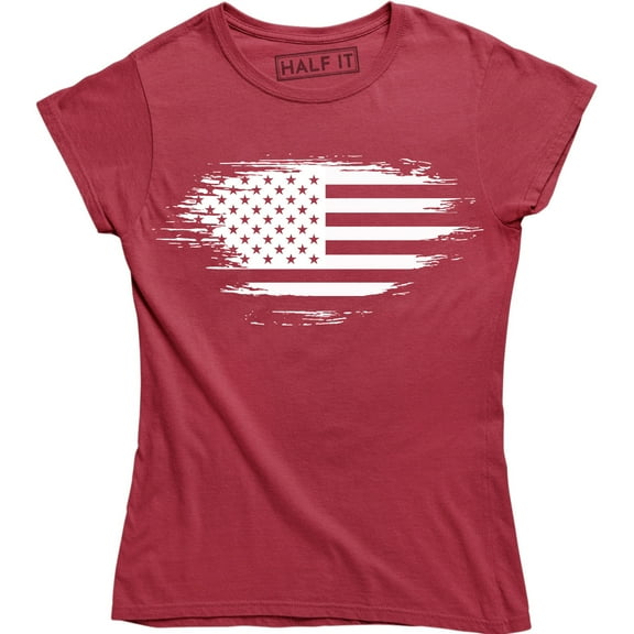 Patriotic Athletic Fit Distressed Grunge USA US Flag Mens T-Shirt
