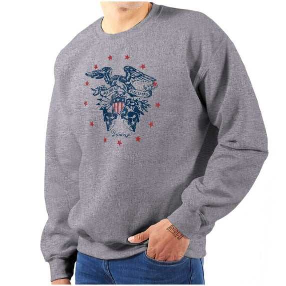 Patriotic Bald Eagle American Flag Sweatshirt for Men or Women Brisco Brands S