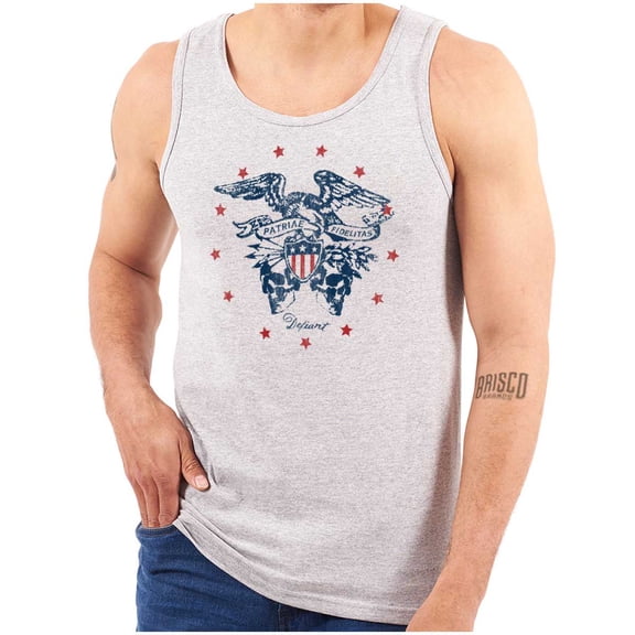 Patriotic Bald Eagle American Flag Tank Top T Shirts Men Women Brisco Brands S
