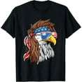 thumbnail image 1 of Patriotic Bald Eagle Mullet Usa American Flag 4Th Of July T-Shirt Unisex S-5XL Hot Trending Shirt, Vintage Birthday Gift, 1 of 3