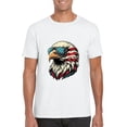 thumbnail image 1 of Patriotic Bald Eagle Usa Flag 4th Of July Bird Symbol T-Shirt, for men & women, up to size 5XL, 1 of 3