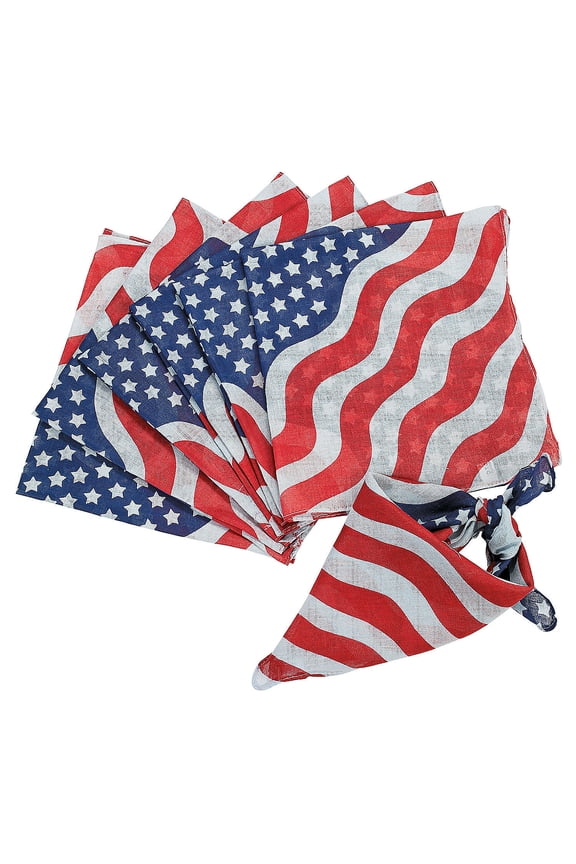 Patriotic Bandana - Party Wear - 12 Pieces