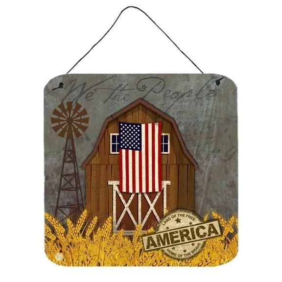 Patriotic Barn Land of America Wall or Door Hanging Prints