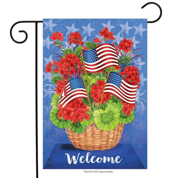 Briarwood Lane Patriotic Basket Summer Garden Flag