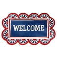 thumbnail image 1 of Patriotic Bath Mat Bathroom Rug Model A Red White Blue 27.6 x 15.7 in Washable Floor Accent 4th of July Decorations, 1 of 5