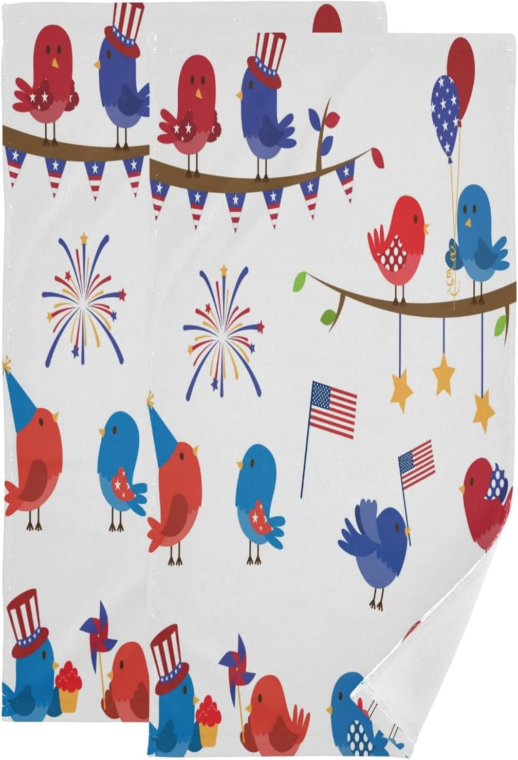 4th of july finger tip towels