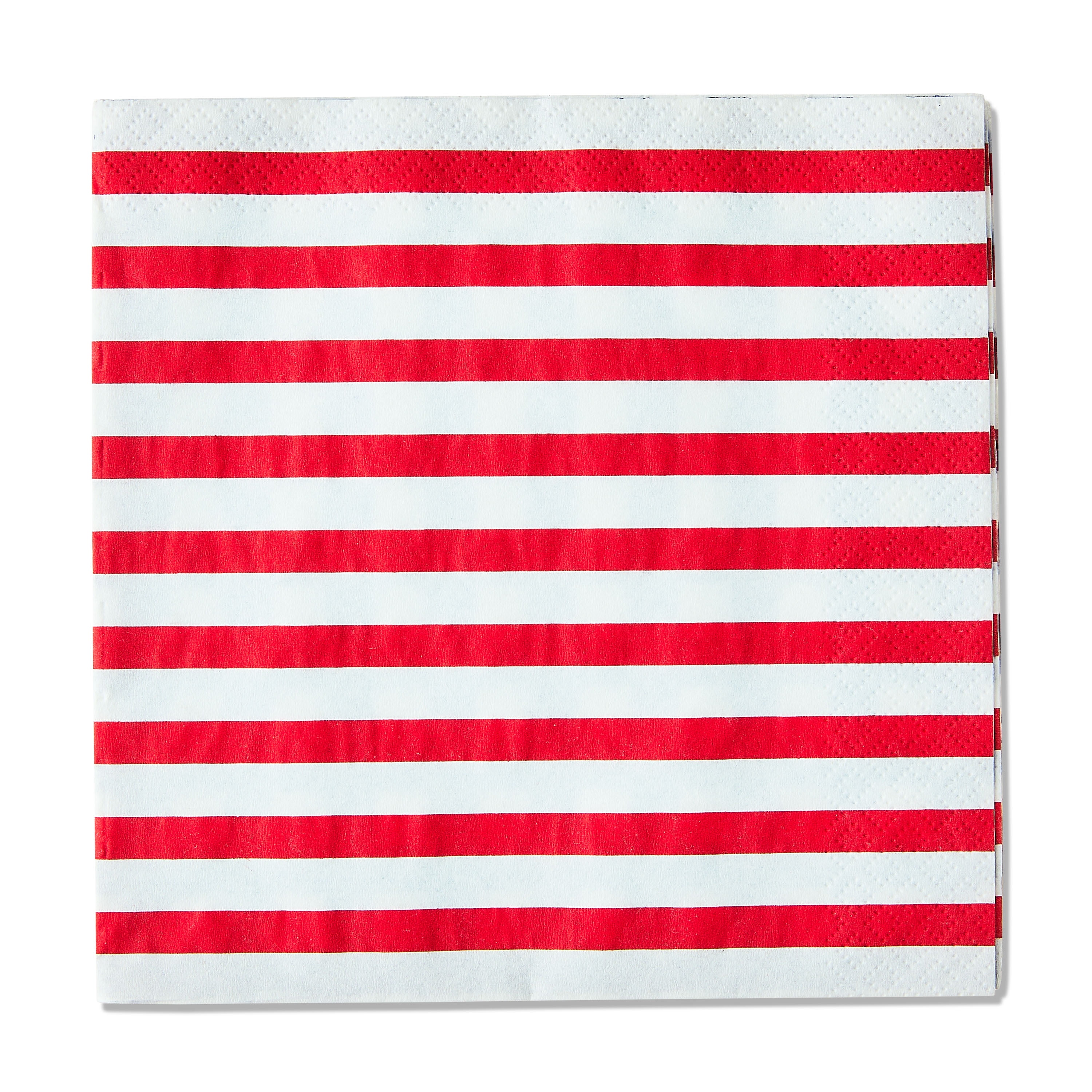 Patriotic Gingham Stripe Disposable Paper Napkins, 6.5", Red/Blue, 16 Count, by Way To Celebrate
