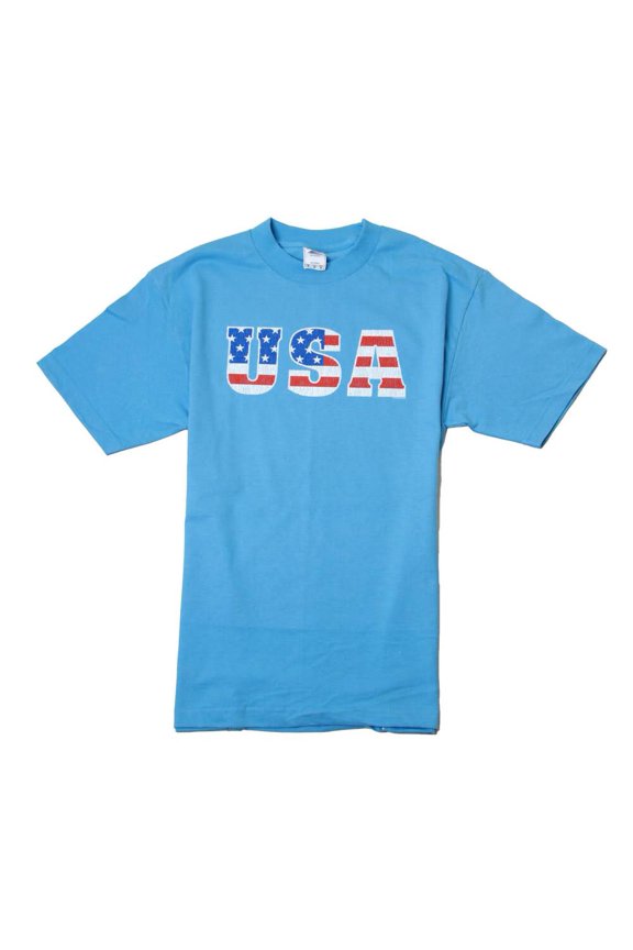 Patriotic Blue USA T Shirt- Large