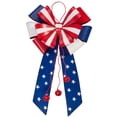 thumbnail image 1 of Patriotic Bow Door Hanger by Fox River Creations, Festive Flag Décor, Metal, 13 ½” H x 8” W, 1 of 4