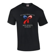 Patriotic Bow We Have Pride in The Red White and Blue Short Sleeve T-shirt-Small