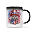 thumbnail image 1 of Patriotic British Shorthair Celebrates 4th of July Heat Color Changing Mug Cat Lover Kitten Owner Gifts Magic Coffee Mug - 02009, 1 of 4