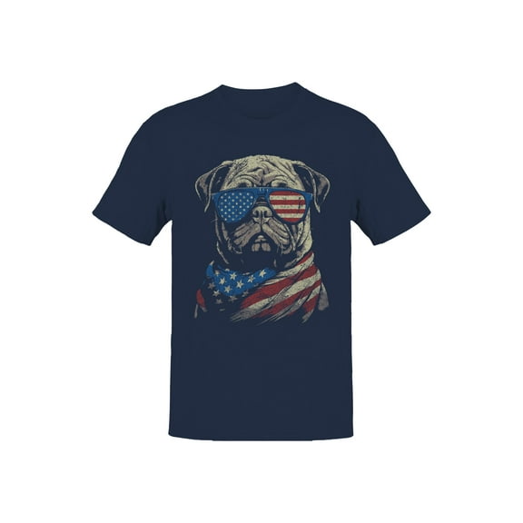Patriotic Bulldog Men's T-shirt