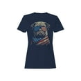 thumbnail image 1 of Patriotic Bulldog Women's T-shirt, 1 of 3