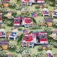 thumbnail image 1 of Patriotic Camping Cotton Fabric, 1 of 1