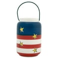 thumbnail image 1 of Patriotic Candle Jar, table décor, candle holder, 4th of July décor by Lillian Vernon, 1 of 2