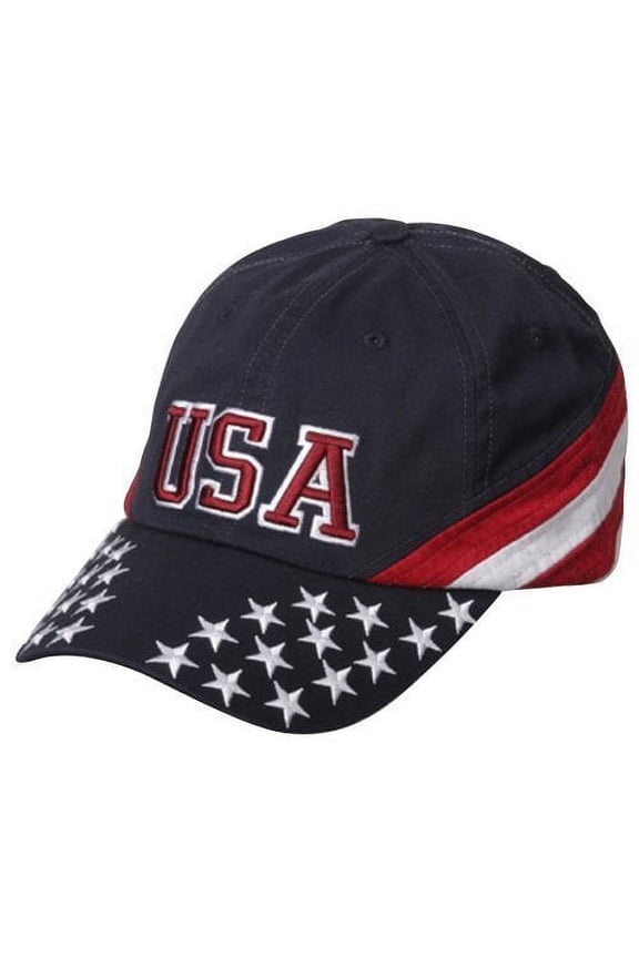 Patriotic Cap - Navy USA Star OSFM