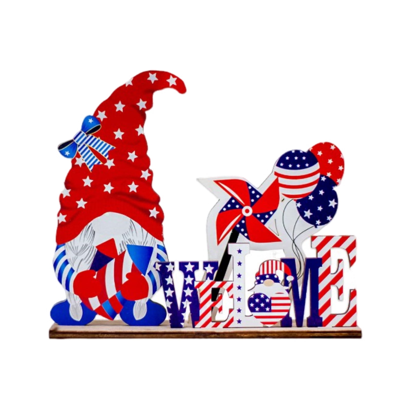 Patriotic Centerpiece Memorial Day Centerpiece Wooden Centerpiece