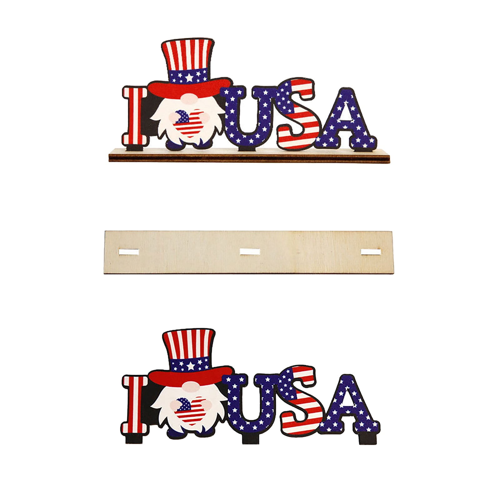 Patriotic Centerpiece Memorial Day Centerpiece Wooden Centerpiece