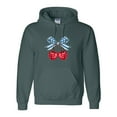 thumbnail image 1 of Patriotic Cherry Bow Coquette Aesthetic 4th of July Graphic Hoodie, for men & women, up to size 5XL, 1 of 3