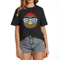 thumbnail image 1 of Patriotic Chick Birthday Gift Shirt Black XL, 1 of 5