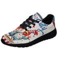 thumbnail image 1 of Patriotic Chickens 4th Of July Farm Life Shoes Sneakers Black Size 6, 1 of 7