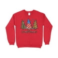 thumbnail image 1 of Patriotic Christmas Tree Sweatshirt, Christmas Sweater, Womens Christmas Shirt, Christmas Party Shirts, Holiday Sweatshirts for Women, 1 of 10