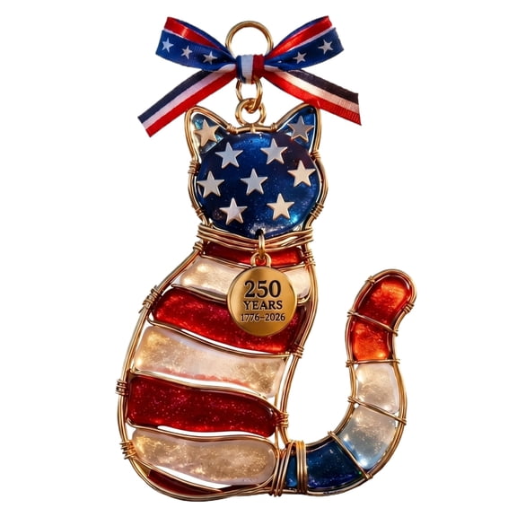 Patriotic Commemorative Decor Acrylic Pendant Ornament for Independence Day Home and Party Celebration 4s3 Inch