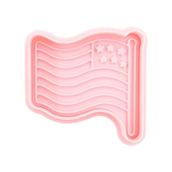 Patriotic Cookie Cutter, Fondant Embossing Mold, Biscuit Press Stamp, Themed Baking Tool, Pastry Shaping Mold, Non-stick Flag-shaped Baking Pan, Birthday Anniversary Wedding Party Cookie Mold