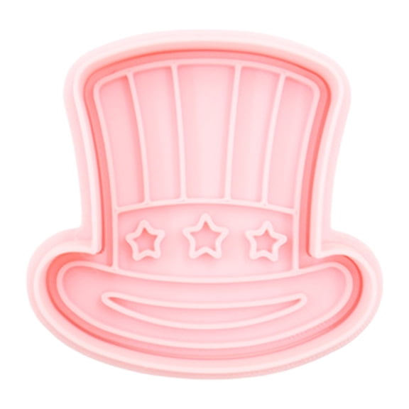 Patriotic Cookie Cutter, Fondant Embossing Mold, Biscuit Press Stamp, Themed Baking Tool, Pastry Shaping Mold, Non-stick Hat-shaped Baking Pan, Birthday Anniversary Wedding Party Cookie Mold