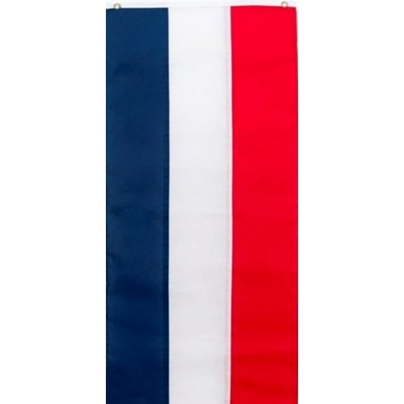 Patriotic Cotton Pull Down Banner By Old Glory Bunting. 3 Stripe Red, White and Blue, fully sewn 4th of July Banner - 18" x 8'. Made in America! Free Shipping Available!