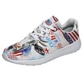 thumbnail image 1 of Patriotic Cow 4th Of July Print Shoes Lightweight Comfortable Running Shoes for Men Women White Size 7, 1 of 7