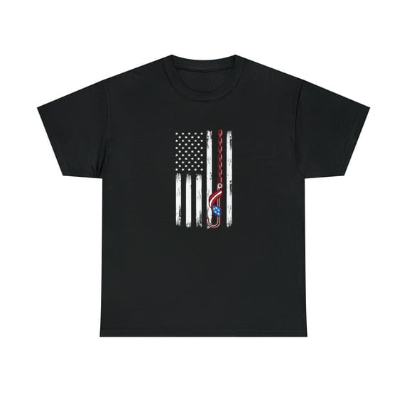 Patriotic Crane Hook Shirt, Patriotic Tow Hook Tee, Father's Day - ID: 2466