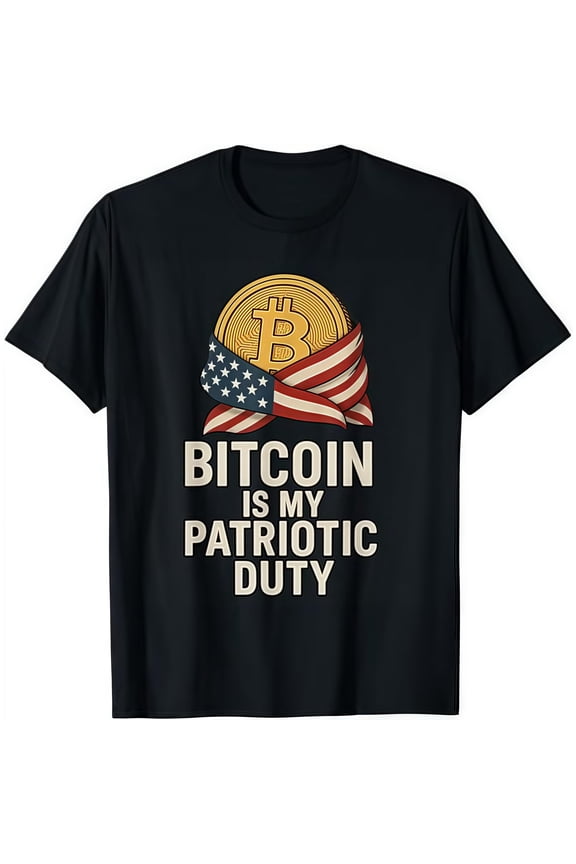 Crypto Patriot Graphic Tee - Digital Currency & Flag Design - Soft Cotton Unisex Shirt for Tech Enthusiasts & 4th of July