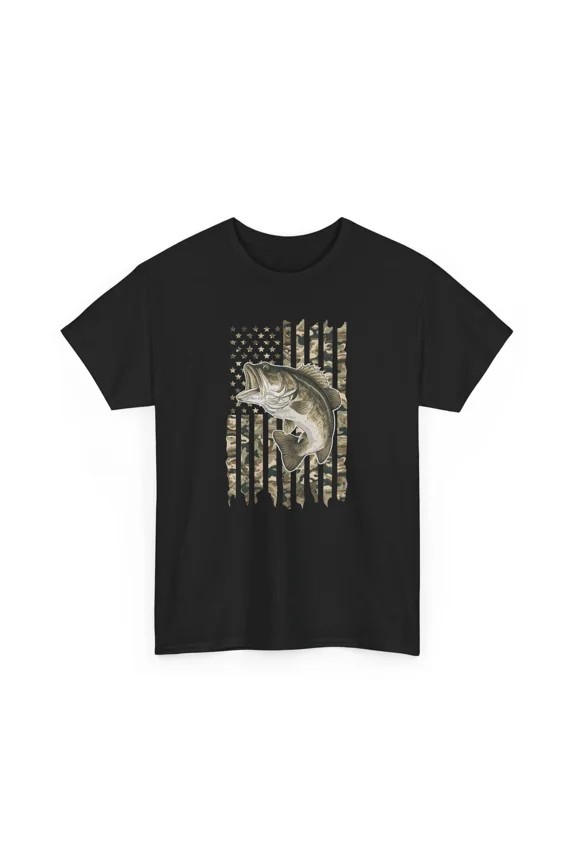 Patriotic Dad Fishing Lover T-Shirt | Show Off Your Love for the Country