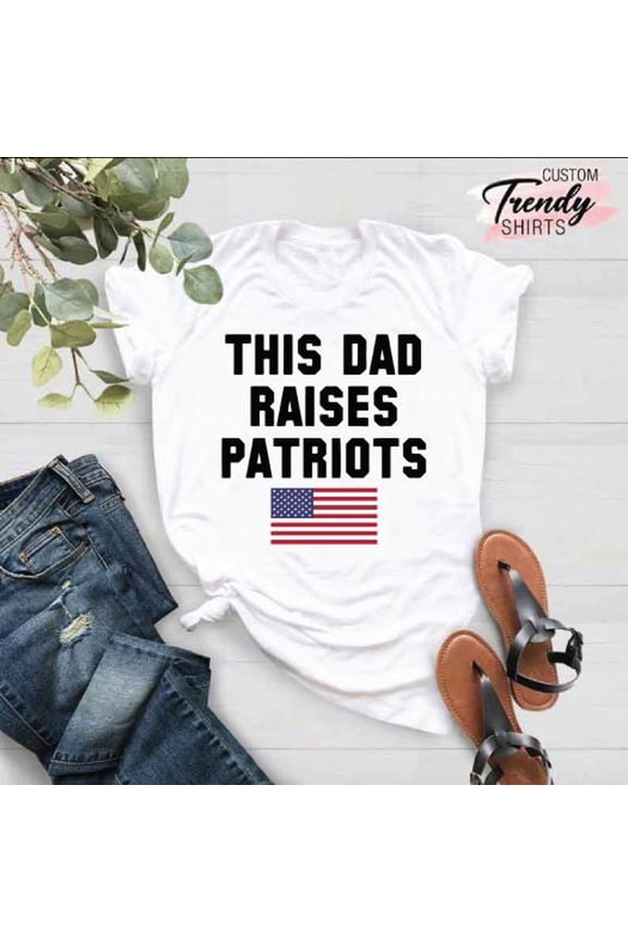 Patriotic Dad Shirt, American Flag Patriot T-Shirt, Dad Gift, 4th of July Shirt, USA Flag Father's T Shirt, Patriotic American Tee, Dad Gift TSHIRT All Size S-5XL