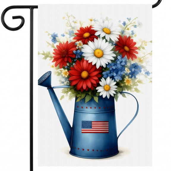 Patriotic Decoration 28x40 inch Garden Banner 4th of July Garden Flags
