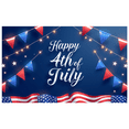 thumbnail image 1 of Patriotic Design Happy 4th of July Banner Decorative Pattern Stars and Stripes Celebration Flag for Independence Day Party Outdoor Event Home Decor, 1 of 8