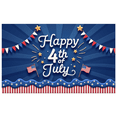 thumbnail image 1 of Patriotic Design Happy 4th of July Banner Decorative Pattern Stars and Stripes Celebration Flag for Independence Day Party Outdoor Event Home Decor, 1 of 8