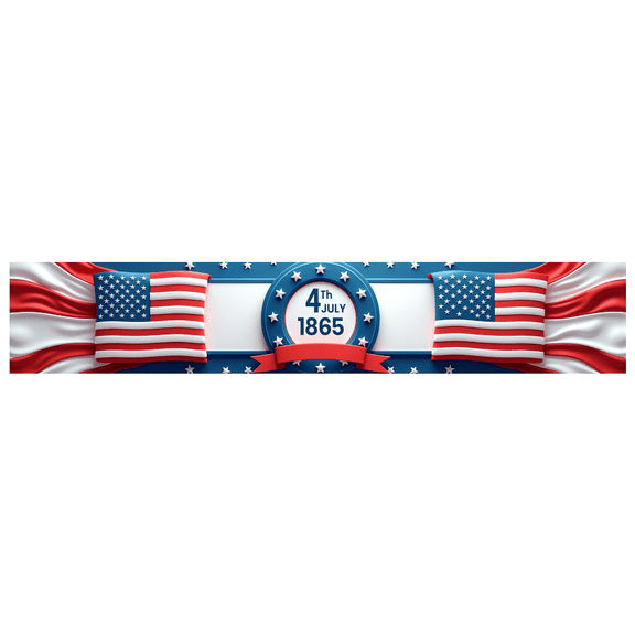 Patriotic Design Independence Day Banner American Flag Celebration Banner Stars and Stripes Banner for National Holiday Event Decoration Outdoor Display